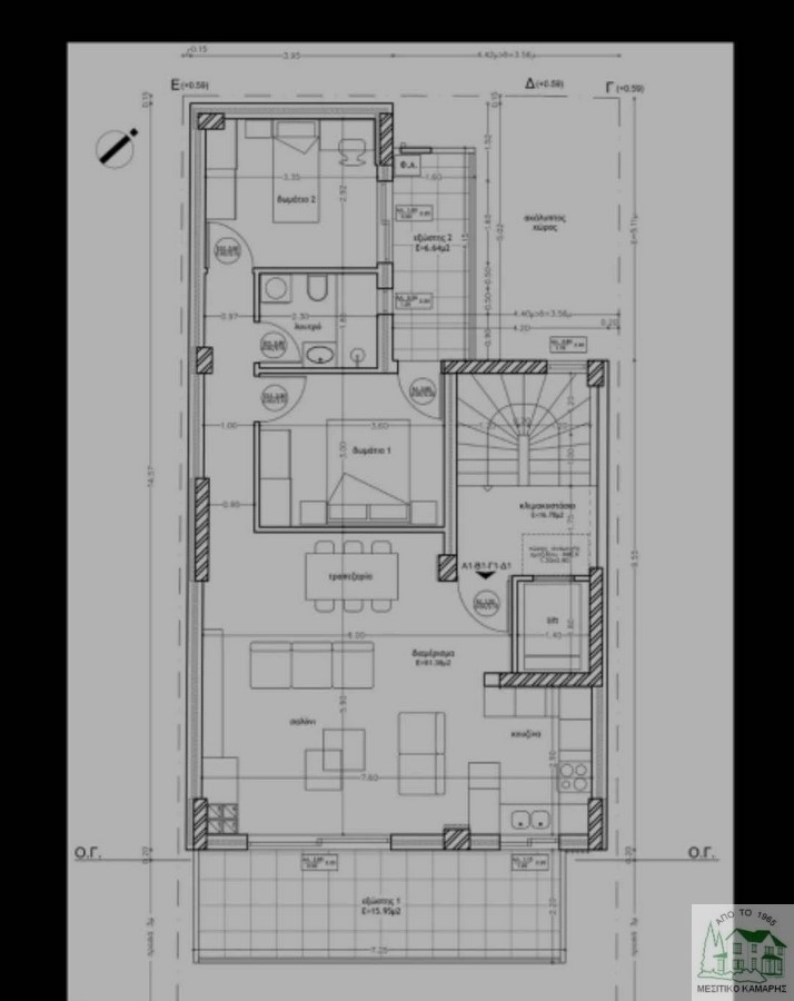 (Продажа) Жилая Апартаменты на целый этаж || Пиреи/Кератсини - 81 кв.м, 2 Спальня/и, 235.000€ 