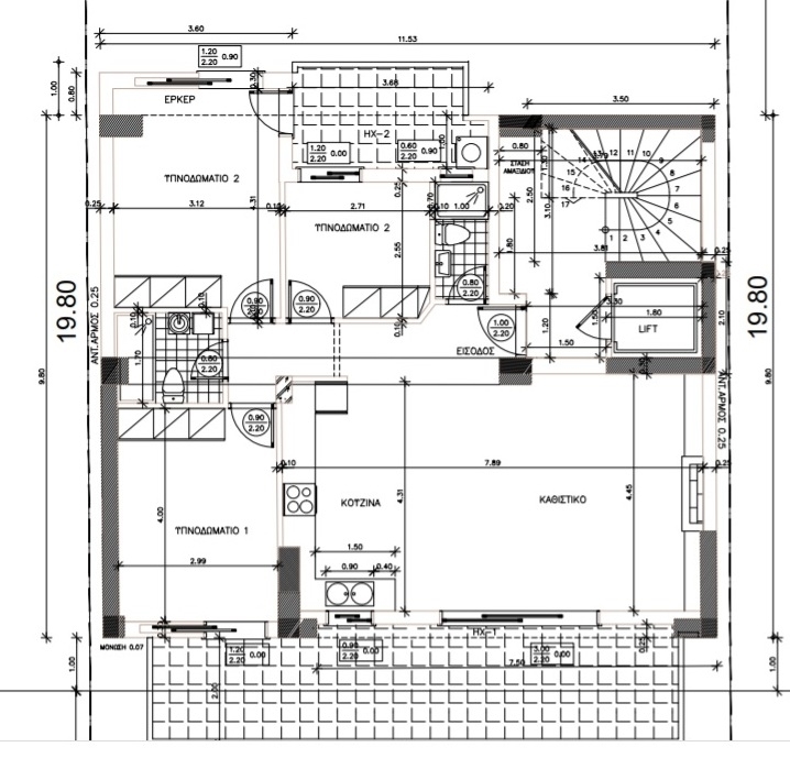 (For Sale) Residential Floor Apartment || Piraias/Keratsini - 95 Sq.m, 3 Bedrooms, 260.000€ 