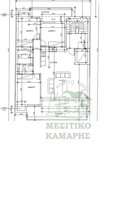 (Προς Πώληση) Κατοικία Οροφοδιαμέρισμα || Πειραιάς/Νίκαια - 97 τ.μ, 3 Υ/Δ, 323.000€ 